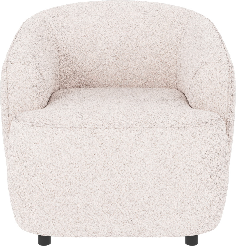 Loungestol Lænestol Rowico Dermot  Bouclé Hvid Polyester  Fsc-mix Træramme  Nosag-fjedre  H77   B85   D90