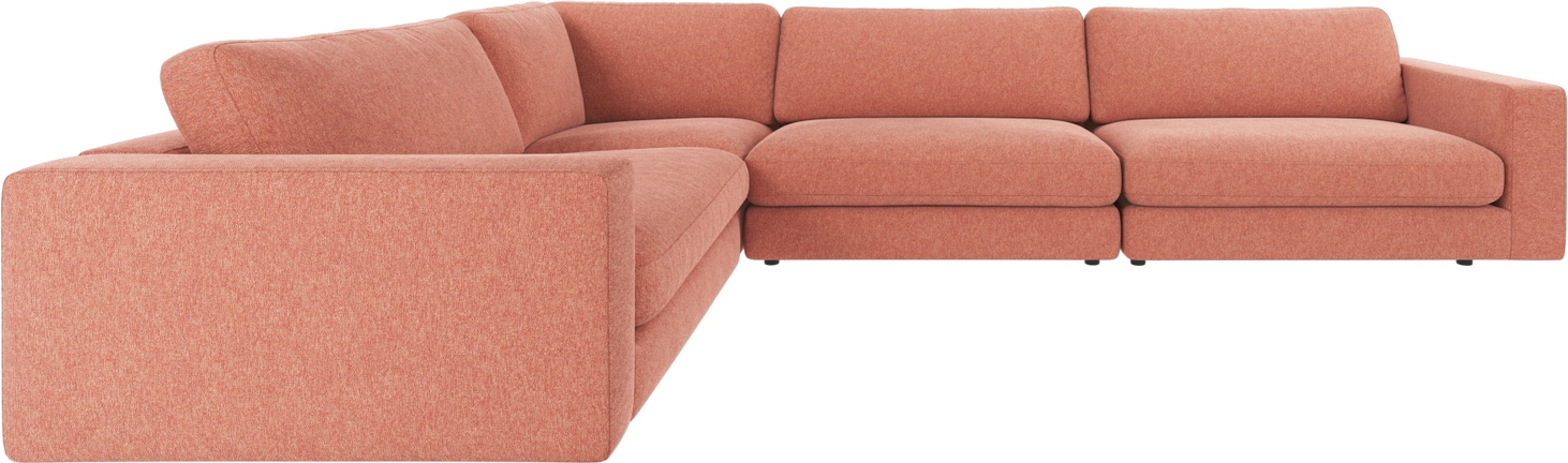 Hjørnesofa Rowico Duncan Stof Brenda 52 Rød Modulsofa 345ã 233