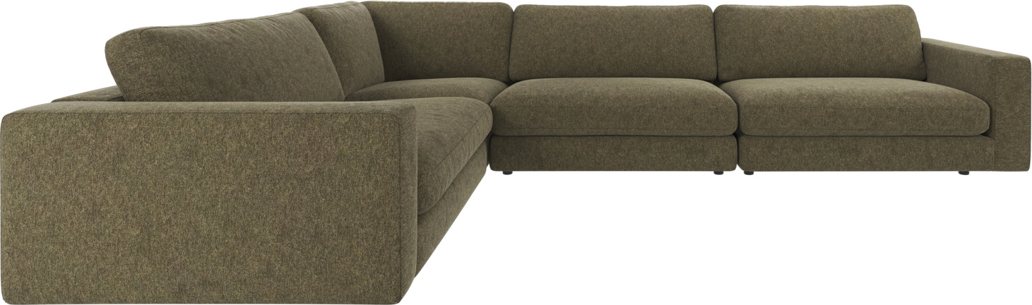 Hjørnesofa Rowico Duncan Brenda 77 Grøn 23-personers Modulbar Stof 345x233   Fsc-mix