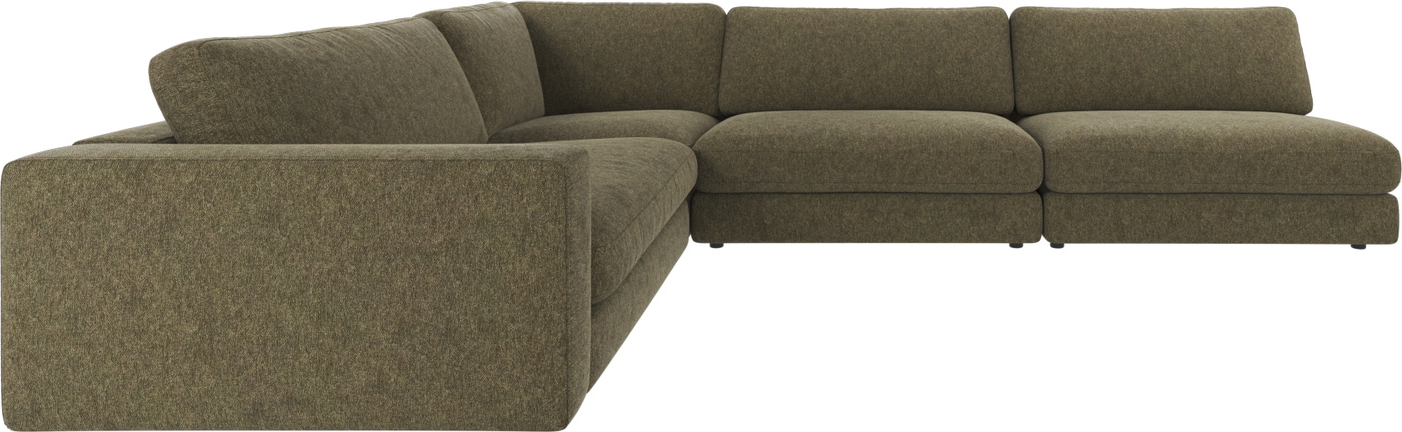 Hjørnesofa Rowico Duncan Brenda 77 Grøn 325ã 230    -formet Stofsofa Modulopbygget