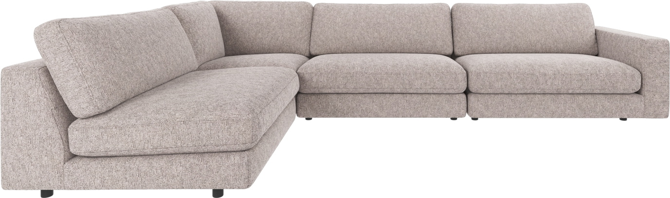 Hjørnesofa Rowico Duncan Modulsofa Grå Polyester 345x216   Zigzag-fjedre  -skum