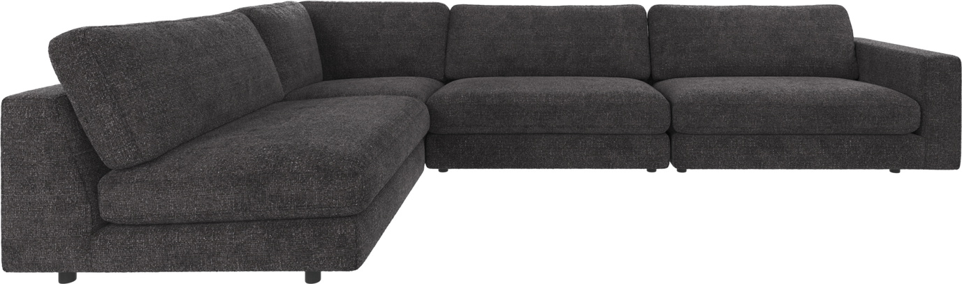 Hjørnesofa Rowico Duncan  -formet Mørkegrå Robin 66 Stof Modulsofa Fsc-certificeret