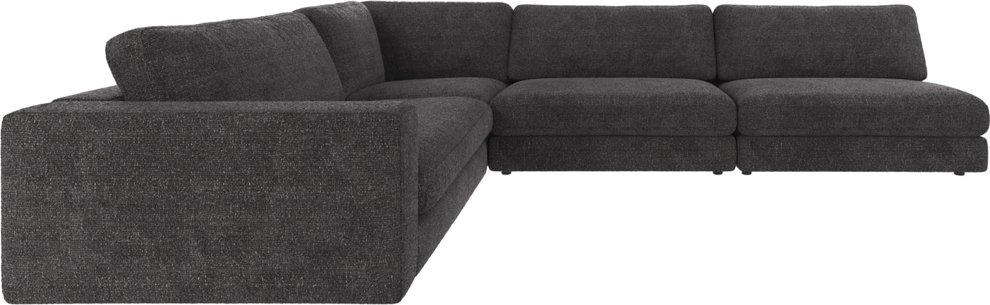 Hjørnesofa Rowico Duncan Modulopbygget   Mørkegråt Robin Polyester B325xd230
