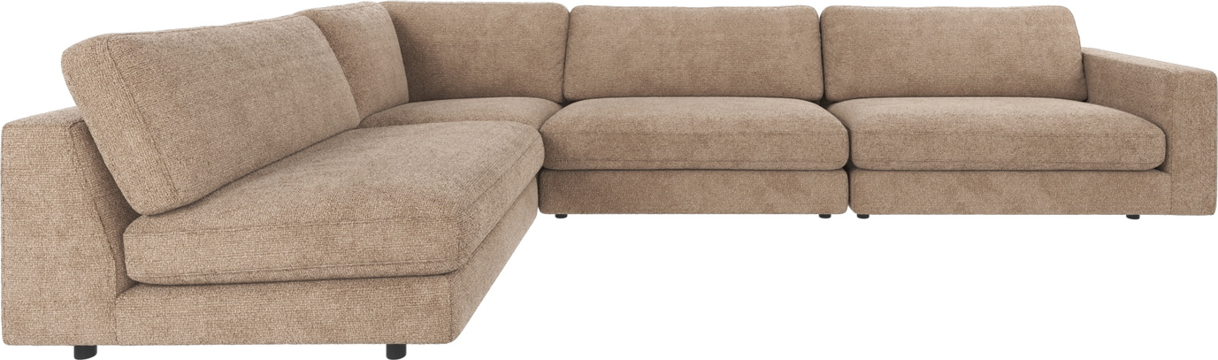 Hjørnesofa Rowico Duncan Robin 100  Polyester 345    216   Gråbeige Modulsofa