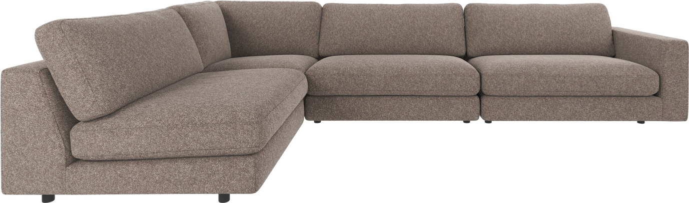 Hjørnesofa Rowico Duncan Modulsofa Mørk Beige Stof 345ã 216   Fsc-certificeret Ramme