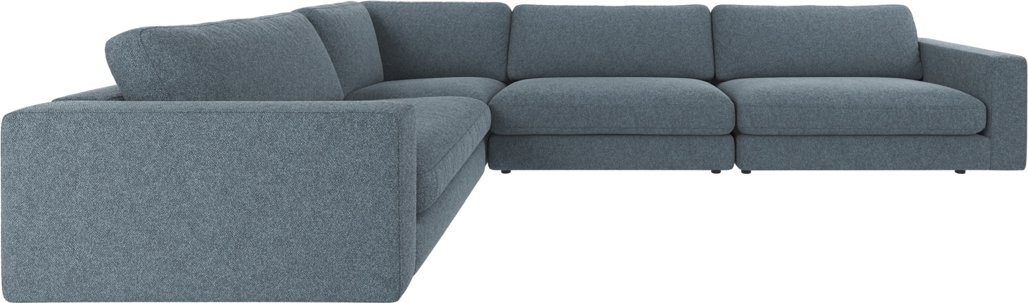 Hjørnesofa Rowico Duncan   Bobby 15 Mellemblå Polyester   Modulopbygget Loungehjørne B345ã D233ã H78