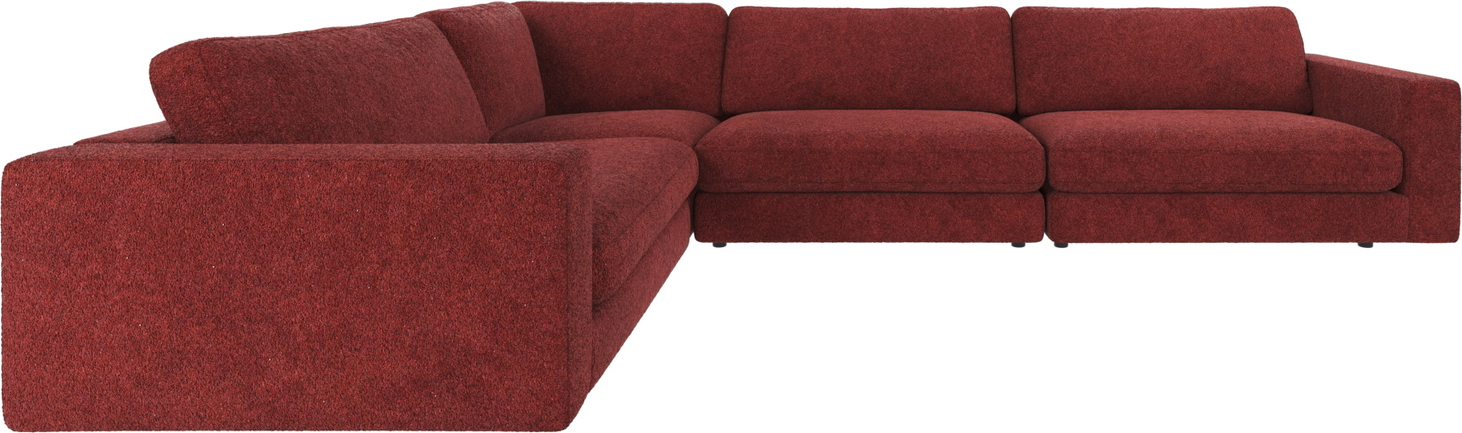 Hjørnesofa Rowico Duncan  -formet   Rød Anna   100  Polyester 345x233