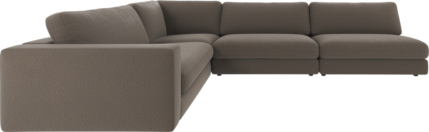 Hjørnesofa Rowico Duncan Rita Mellemgrå Melange Modulsofa 325x230   Skandinavisk Design Fscâ -certificeret Høj Komfort