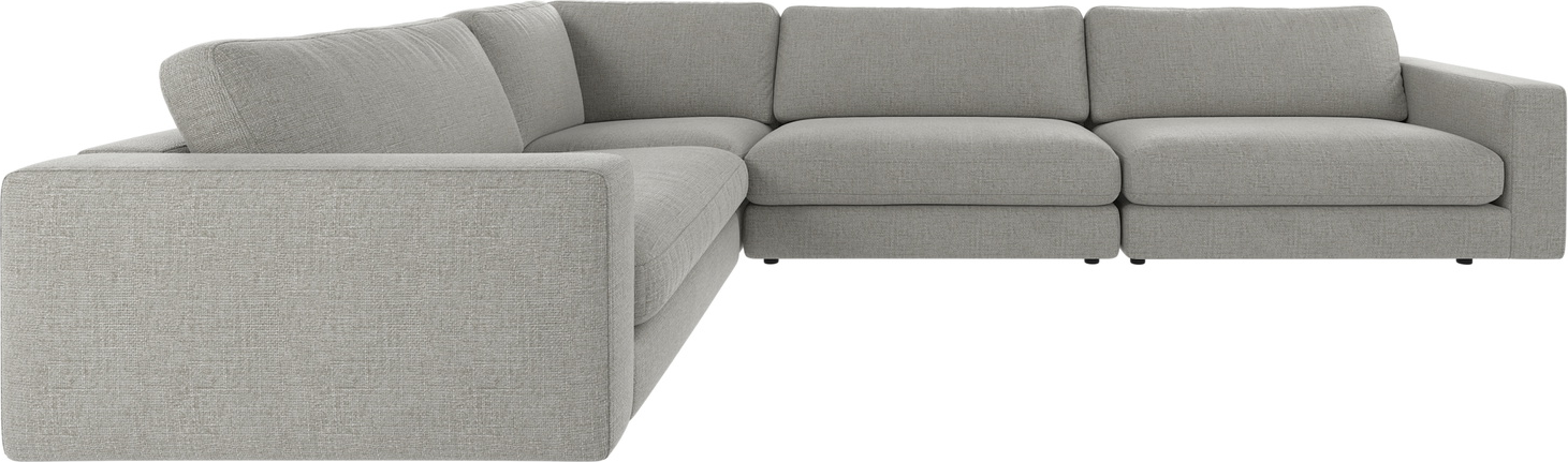 Hjørnesofa Rowico Duncan   Mellemgråt Robin 149 Polyesterstof 78ã 345ã 233   Fscâ -certificeret Modulsofa
