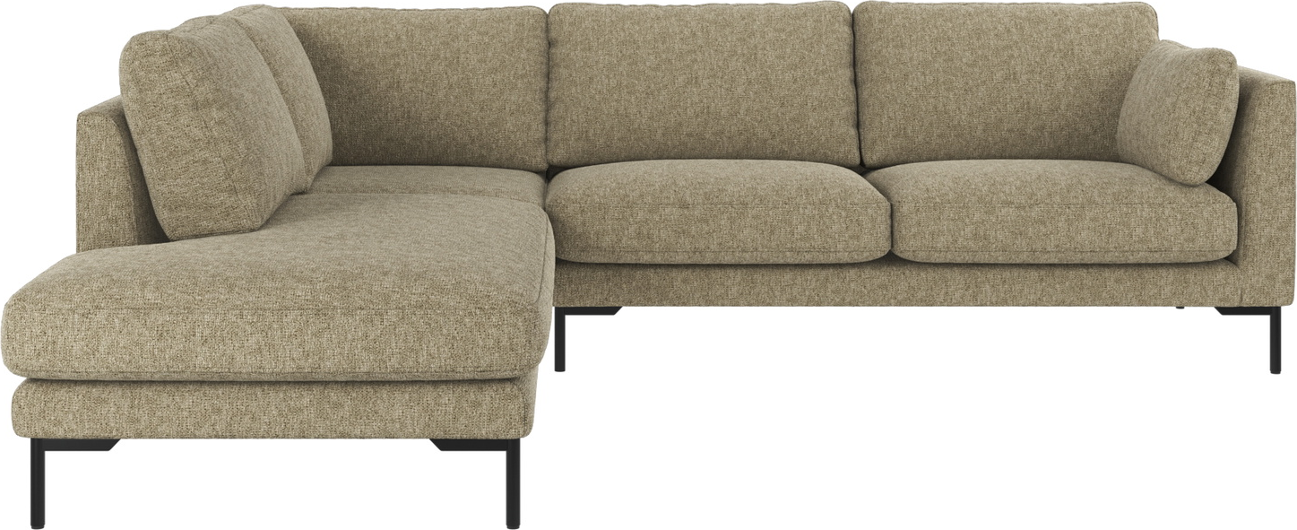 Hjørnesofa Rowico Corwin Venstrevendt   Max 55 Stof Grøn Sort 266x226