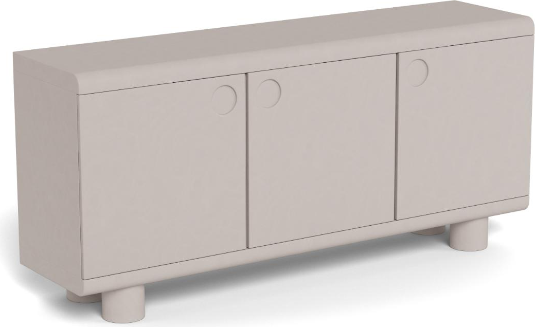 Skænk Signature Mento  Grå  -malet Mdf  160x40x75      Døre     Hylder