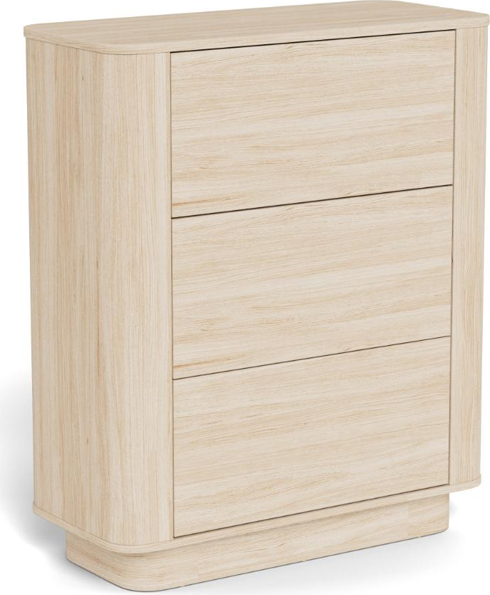 Kommode Signature Arloft   Hvidpigmenteret      Skuffer Med Skub-for- -åbne  H107xb90xd40