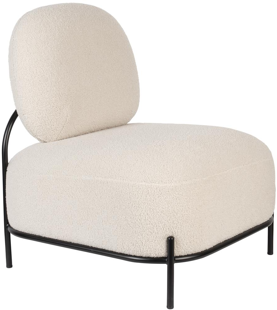 Loungestol   Lænestol Studio White Polly Perlemor   Polypropylenplast   Polyester H77ã B66ã L71