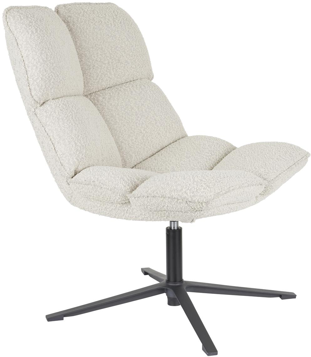 Loungestol Studio White Bros Polstret Polyester Sølv H92   B68   D78
