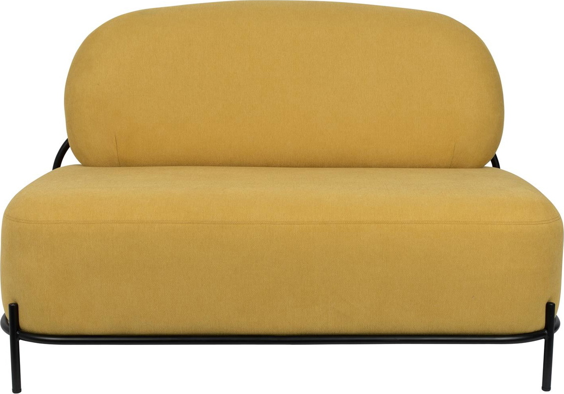 Loungesofa Studio White Polly   Mørk Sand    -personers  Polyesterstof    -skum  Slankt Jernstel