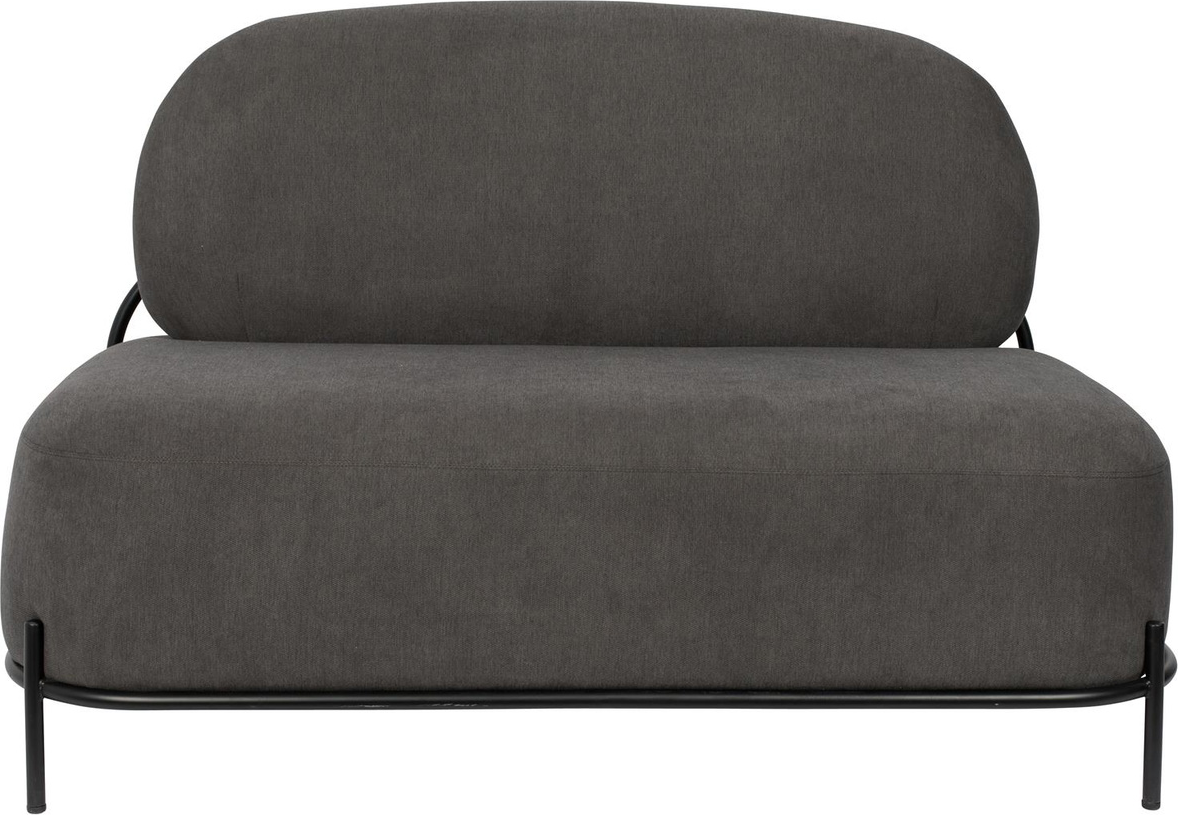 Loungesofa Studio White Polly Askegrå Polyester 125x77x71