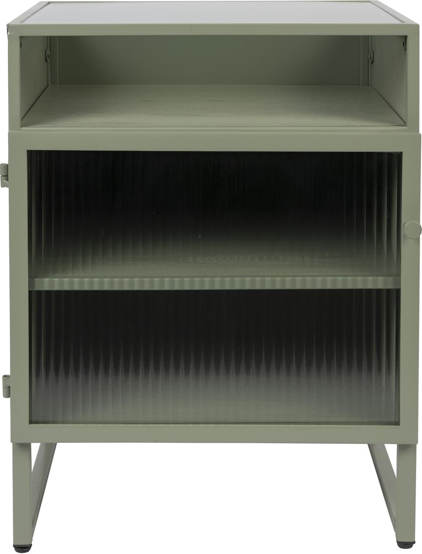 Skænk Studio White Herbe Askegrå Mdf Metalstel Opbevaringsskab 58ã 38ã 45