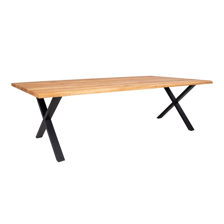 Wood   Nordic Light Plankebord Olieret      Sort Krydsstel 200     Møbelsalg