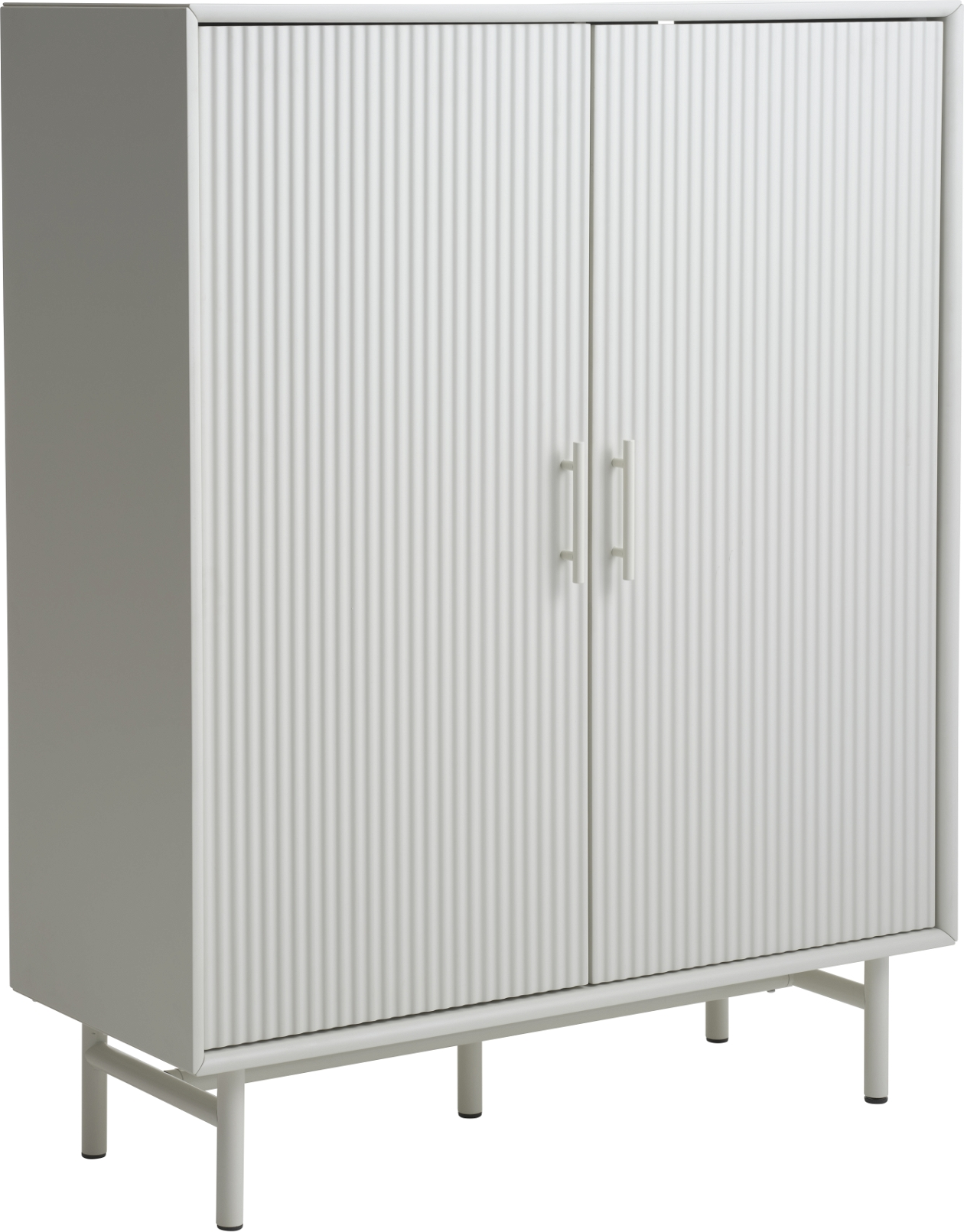 Højskab Nordique Design Palma Opbevaringsskab Hvid H125xb40xd100   Mdf Metal