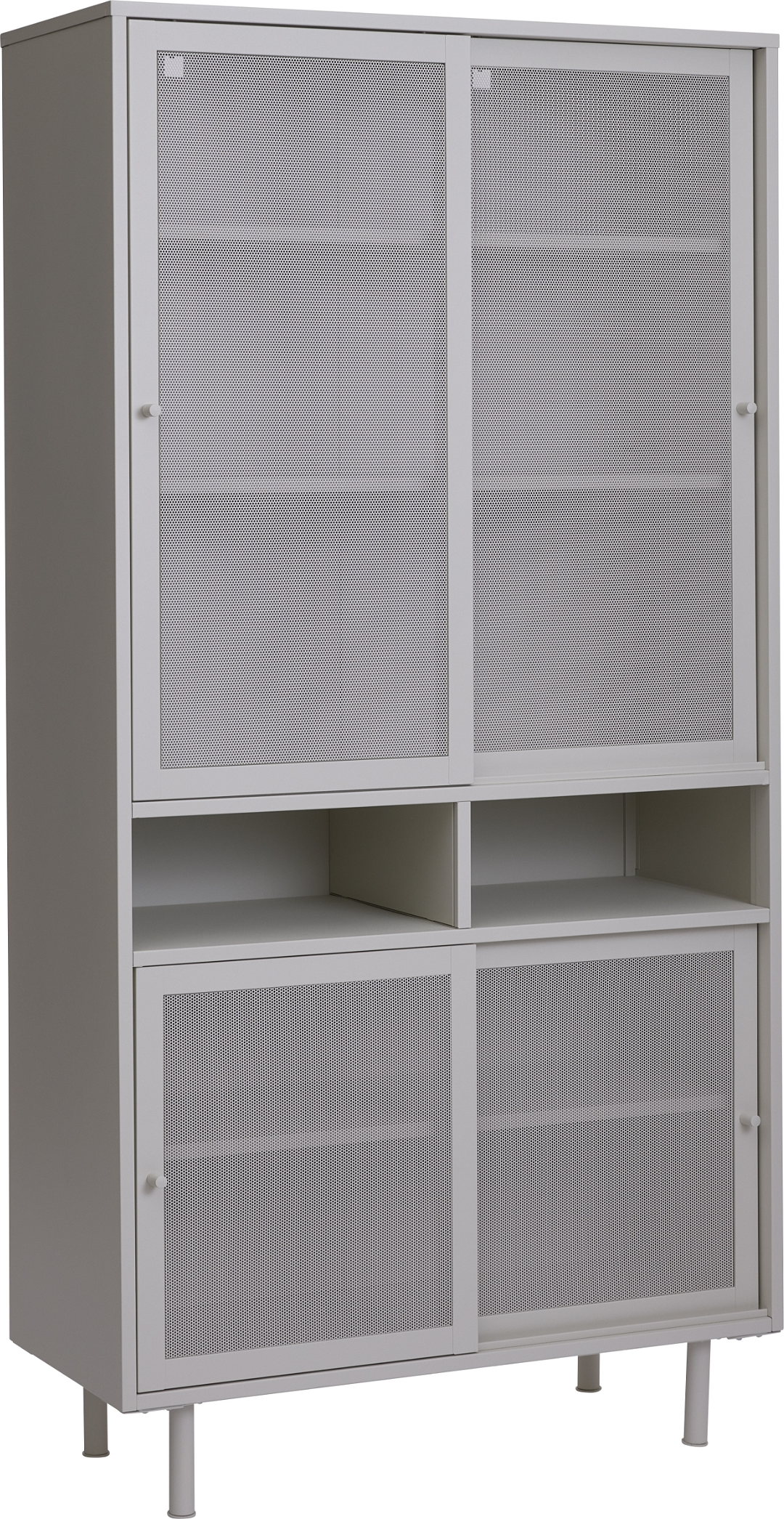 Højskab Nordique Design Veep Hvid Metal H180xb90xd40   Opbevaringsskab