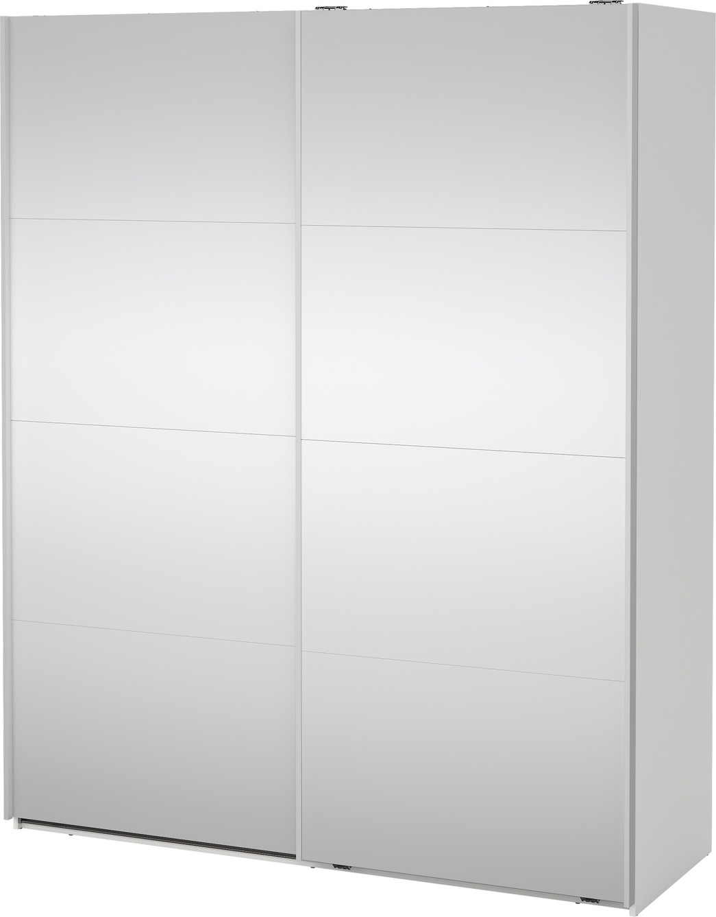 Garderobeskab   Skydedøre Vesterholm Arden   Hvidt Spejl  H220ã B178ã D66      Fsccertificeret