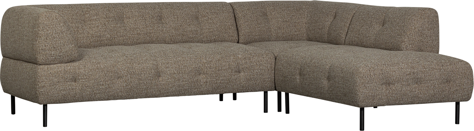 Højrevendt Hjørnesofa Lloyd i Mørkebrun Polyester