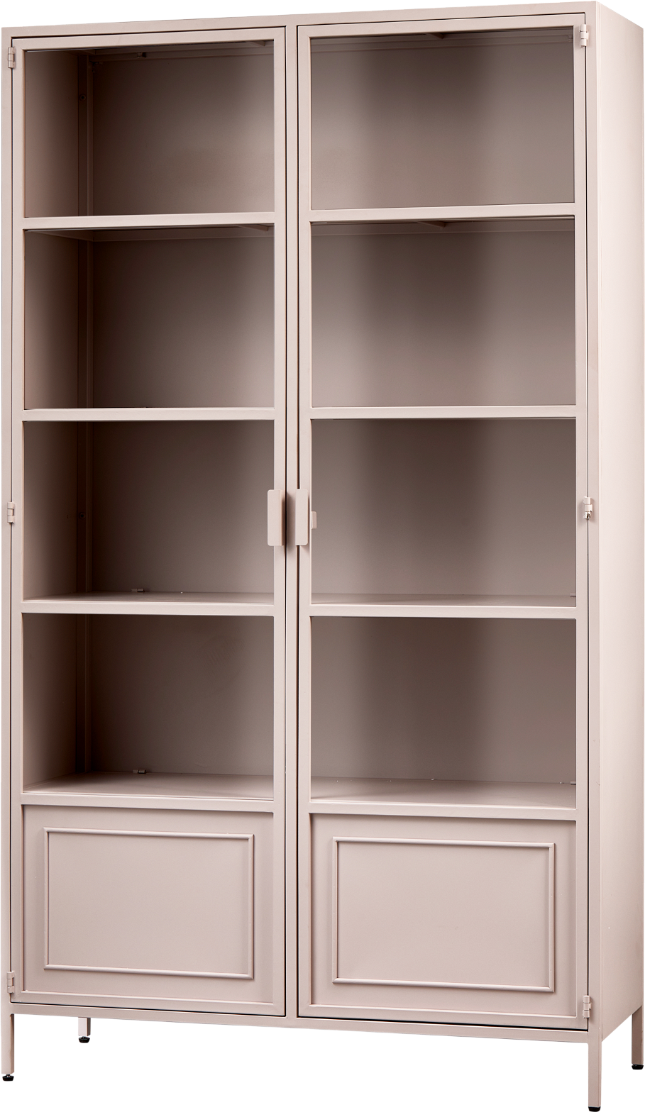 Vitrineskab Woood Ronja   Pink Pulverlakeret Jern Displayskab 189   110   43