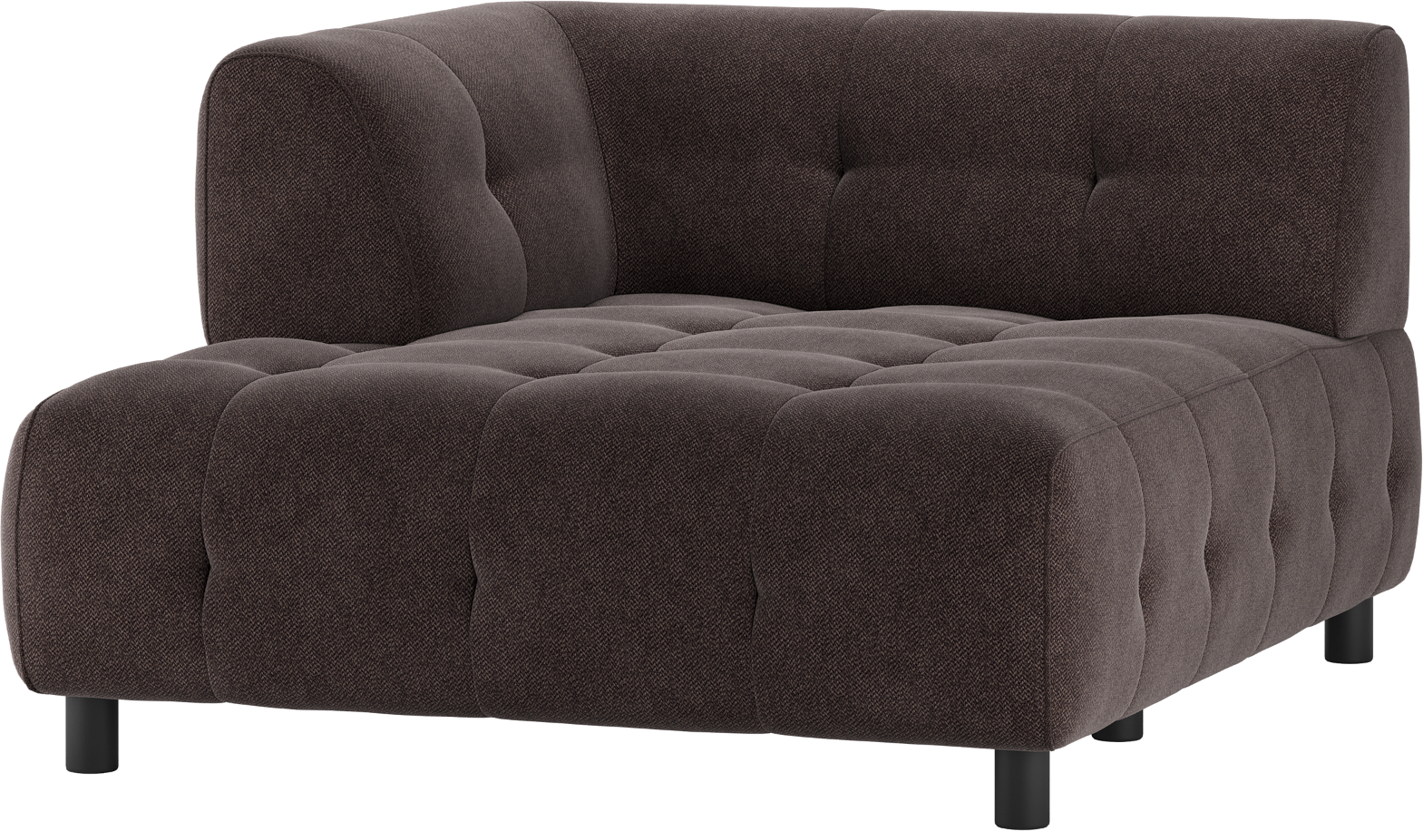 -chaiselong Modulsofa Woood Louis Venstre Kaffe H73ã B122ã L140