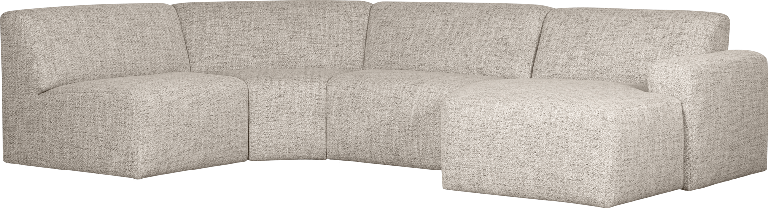 Hjørnesofa Woood Avelon  -formet Natur Polyester 315x205