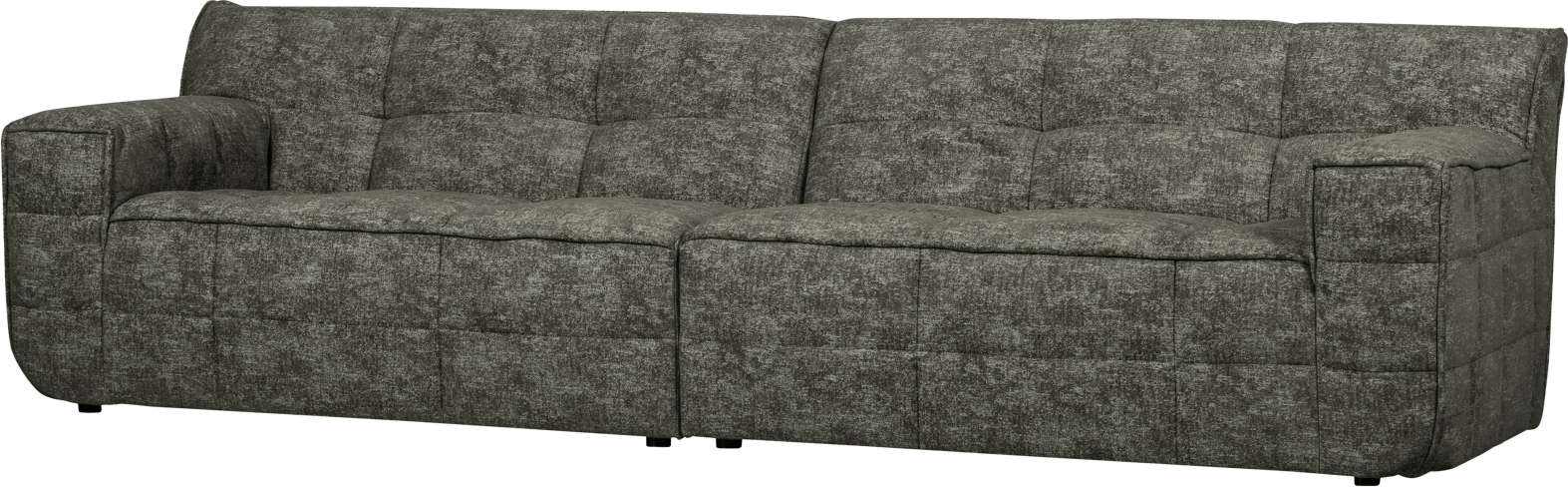 Voluminøs 4-personers Sofa i Varm Grøn Chenille