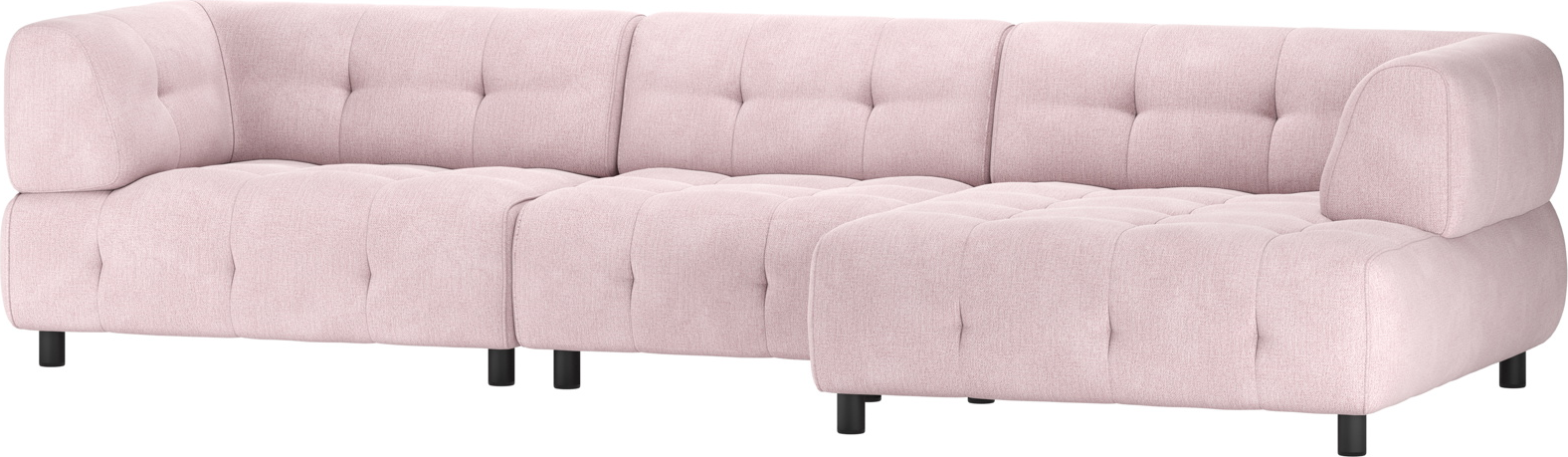 Højrevendt Lyserød Chaiselong Sofa fra Woood - Elegant Design