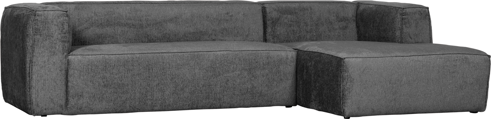 Hjørnesofa Woood Bean i Velour – Højrevendt Luksus