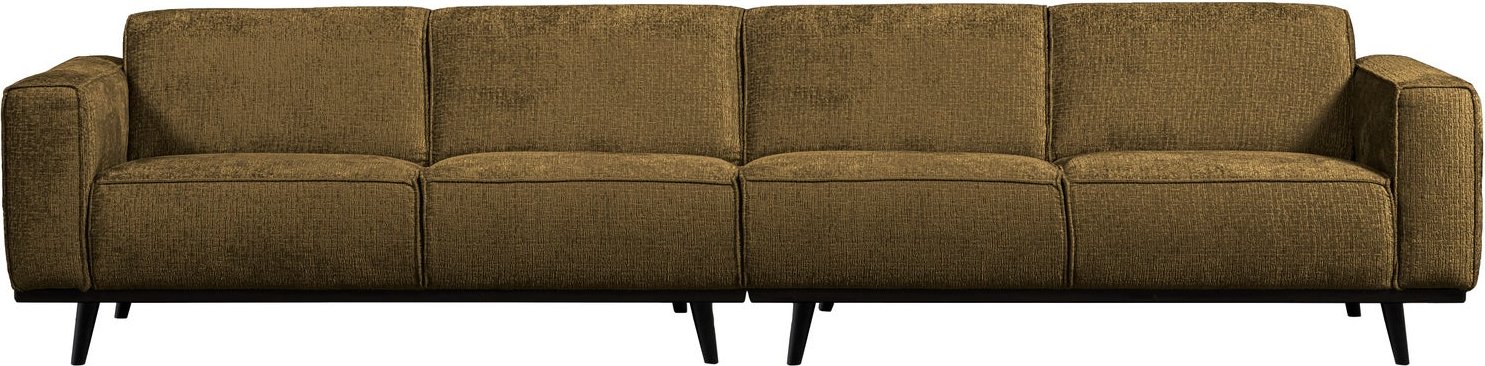 -personers Sofa Woood Statement Brass Guld Grov Strukturvelour 100  Polyester H77ã B372ã D93