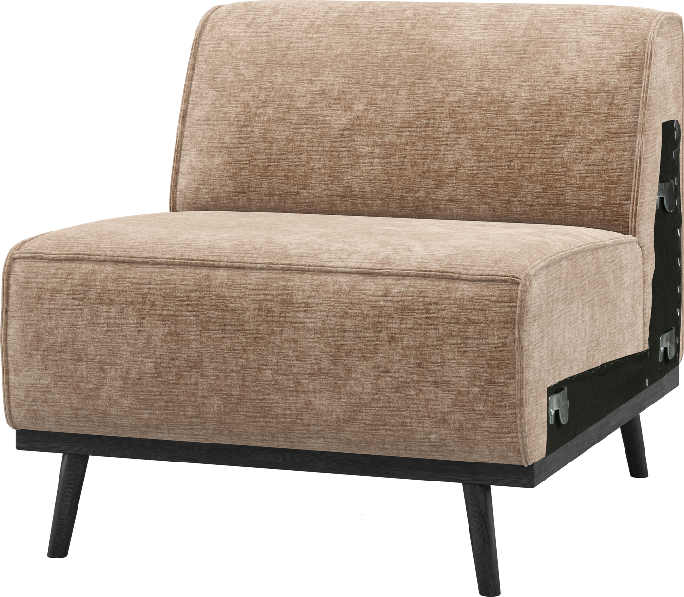 -personers Modulsofa Woood Statement Taupe Velour-chenille 100  Polyester