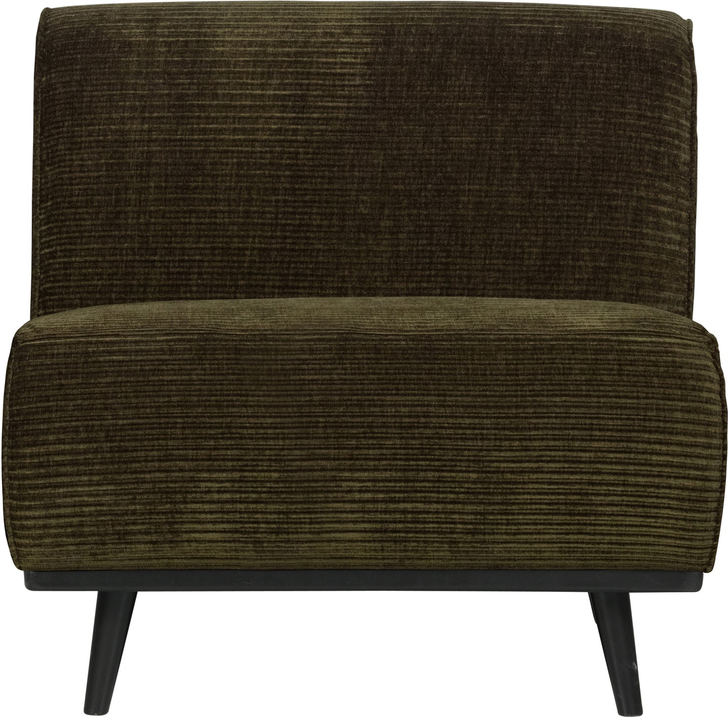 -personers Udendørs Modulsofa Woood Statement Varm Grøn Ribstof Vævet Jacquard H77ã B79ã D93