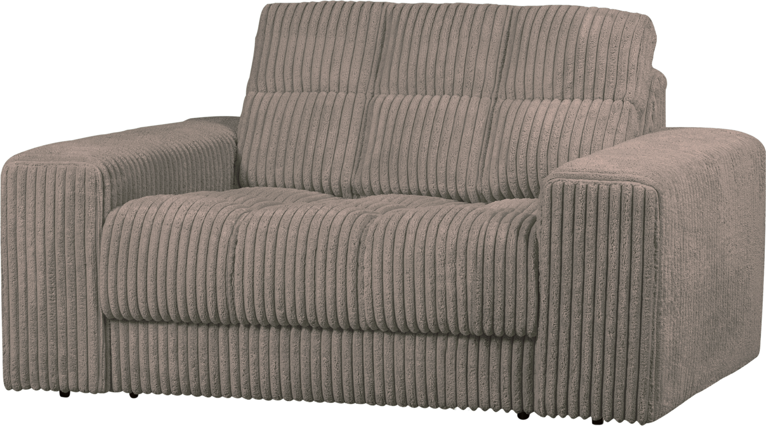 Lænestol Woood Second Date Fløjl Mudder Lounge Stol H78ã B136ã D101