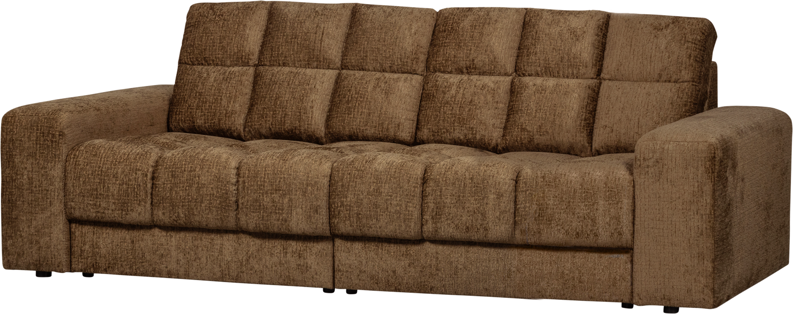 -personers Veloursofa Woood Second Date Messingfarvet B226   D99
