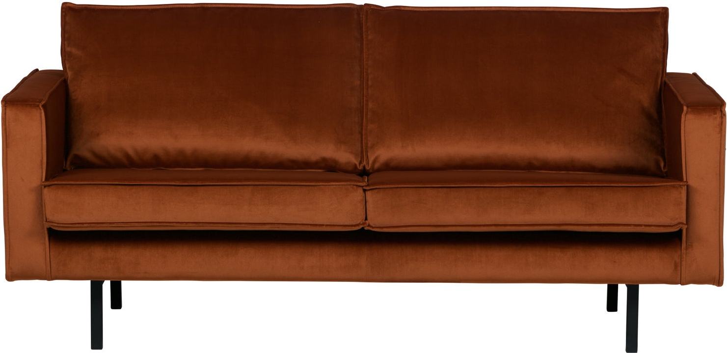 -personers Sofa Woood Rodeo Rust Jarra Fløjl Velour 190    Højben
