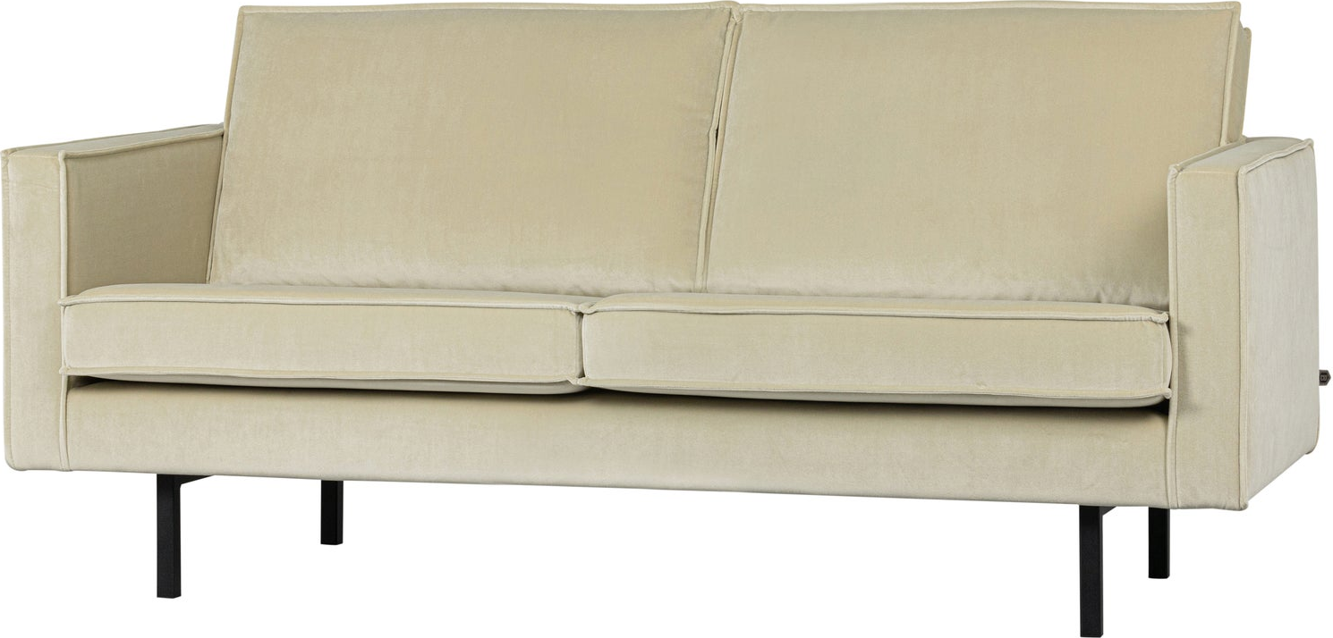 -personers Sofa Woood Rodeo  Pistaciegrøn Velour 190    Fast Siddekomfort  Højt Metalstel