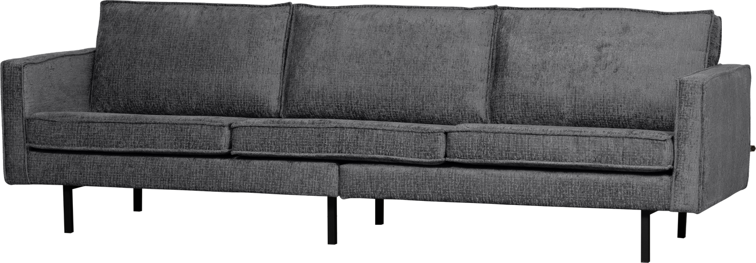 -personers Sofa Woood Rodeo  Grå Struktureret Velour  Moderne Højt Stel  277