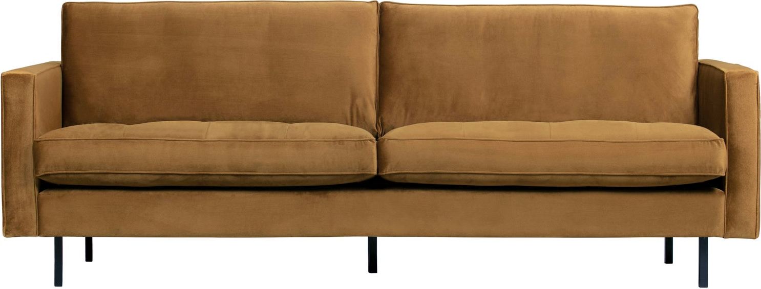 -personers Sofa Woood Rodeo Classic Honninggul Velour Jarra 230   Metalben
