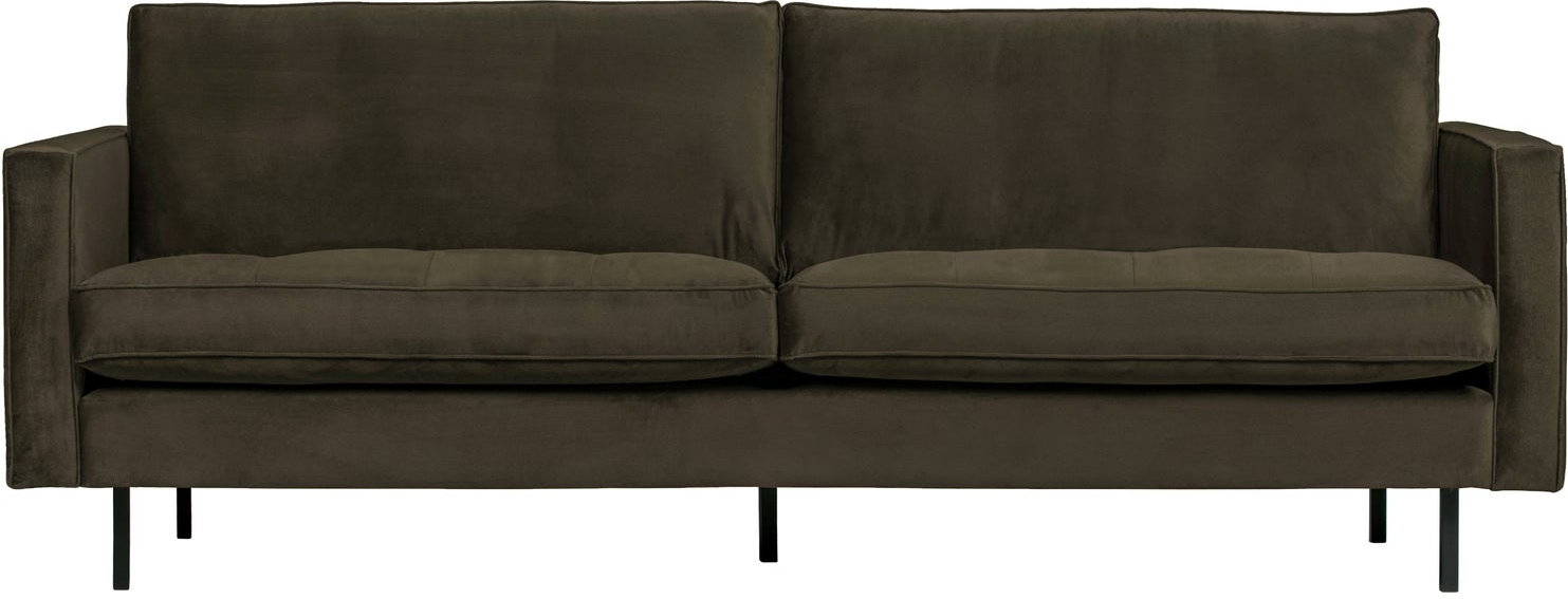 -personers Sofa Woood Rodeo Classic Mørkegrøn Jarra-velour  230    Fast Skum   Zigzagfjedre