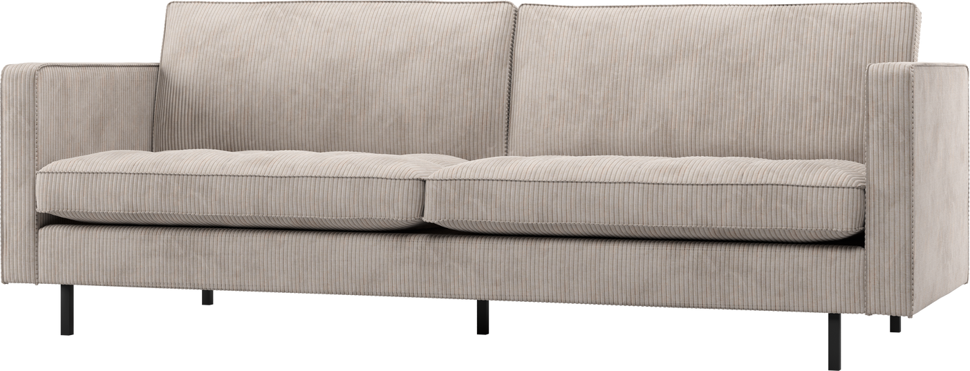 -personers Sofa Woood Rodeo Classic   Ecru Ribstof  Quiltet Sæde  H83xb230xd88