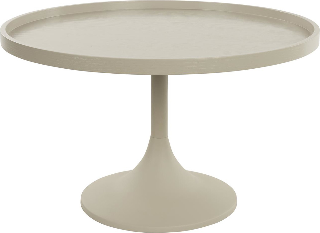 Sofabord Cafebord Zuiver Jason Rund ø69   H42   Lysgrå Stål Mdf