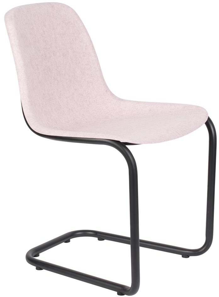 Spisebordsstol Zuiver Thirsty Perlemor Genanvendt Plast Med Sort Stålstel H78 5xb52xl55cm Spisestuestol