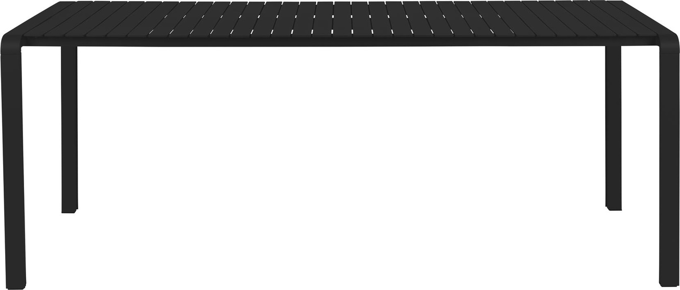 Udendørs Spisebord Zuiver Vondel Antracit Aluminium 214x96     Havebord