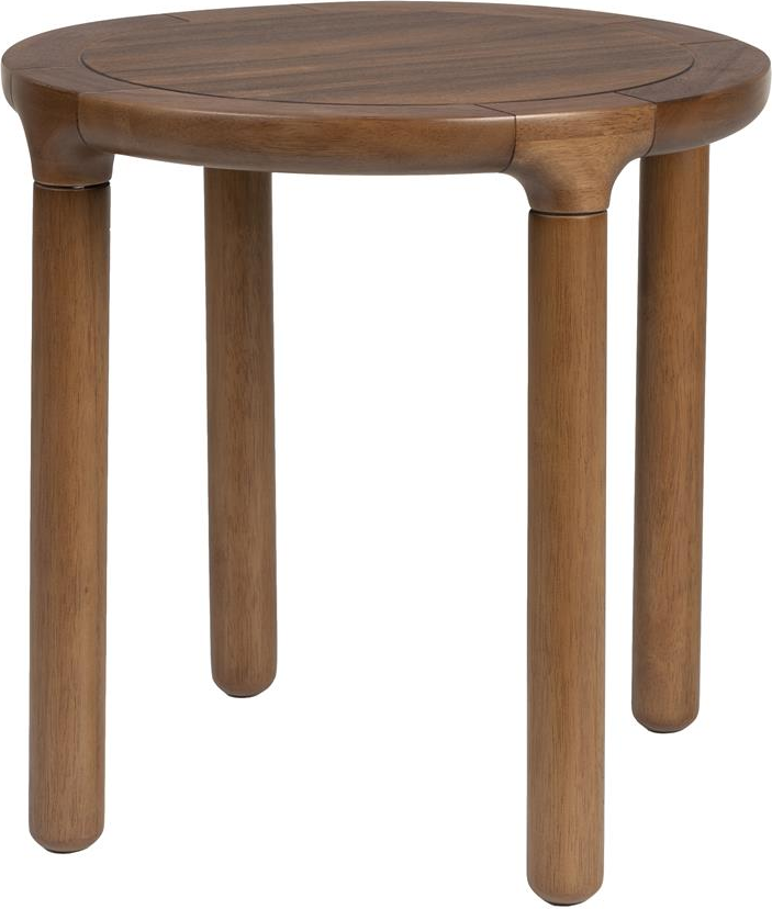 Sidebord Zuiver Storm Mudderbrun Asketræ Egfinér ø45   H45    -rille Småbord
