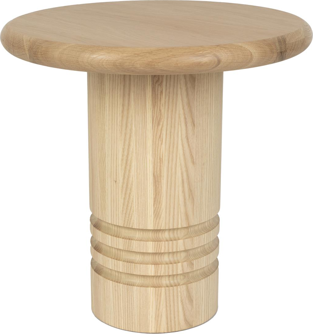 Sidebord Zuiver Chunk Småbord ø45 H45   Egfiner   Massivt Egetræ Natur