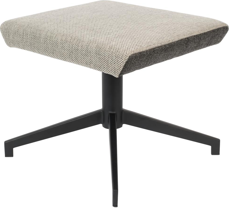 Skammel Fodskammel Zuiver Hocker Lysgrå Drejelig   Polyester   Stål