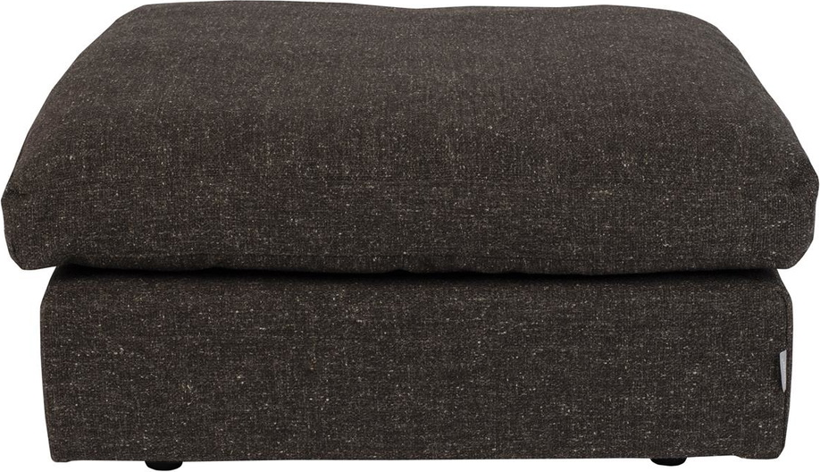 Skammel Fodskammel Zuiver Hocker Antracit ø92   Stof Hør Polyakryl Polyester Med Fjer    -skum